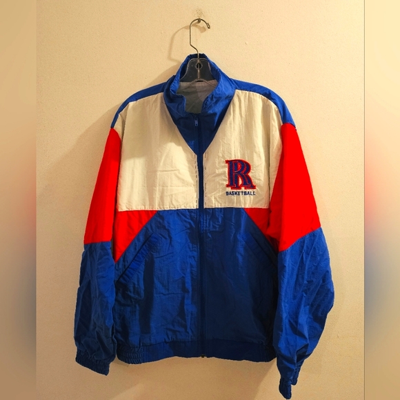 Vintage Other - Vintage 1980's New West RR Basketball Retro Colored Windbreaker | Size XL